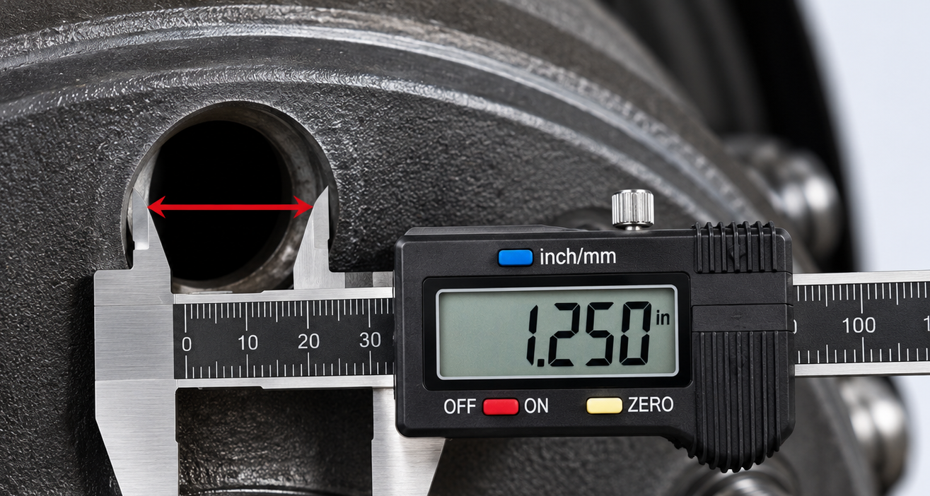 Brake drum hole measurement